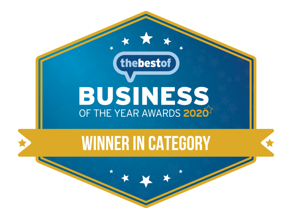 best of business awards logo - winner in category