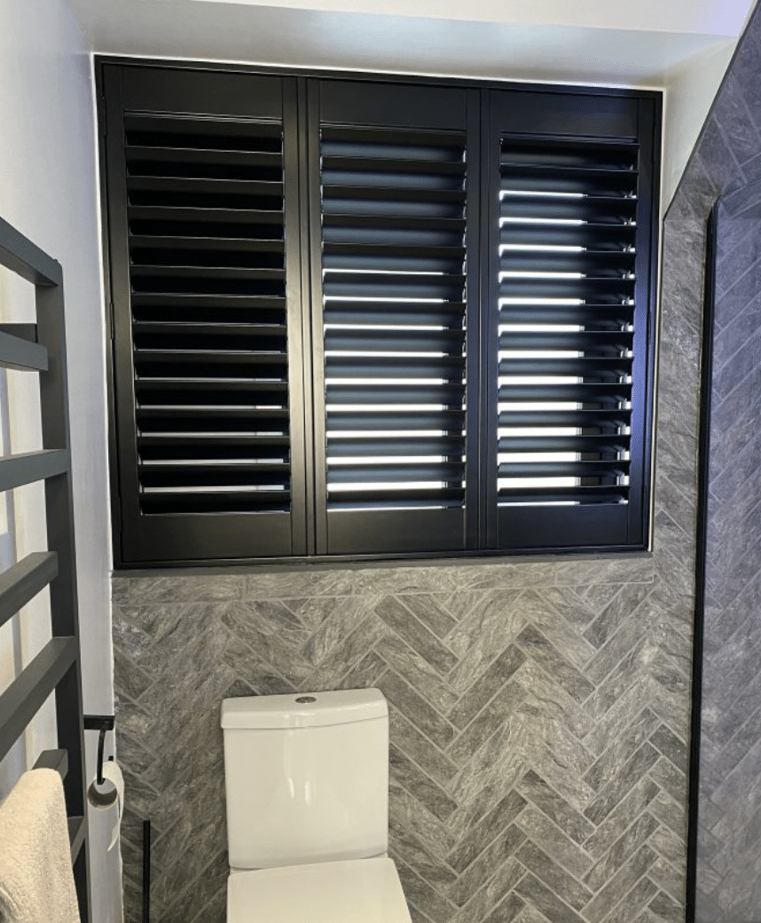 Aqua pro shutters fitted in a bathroom