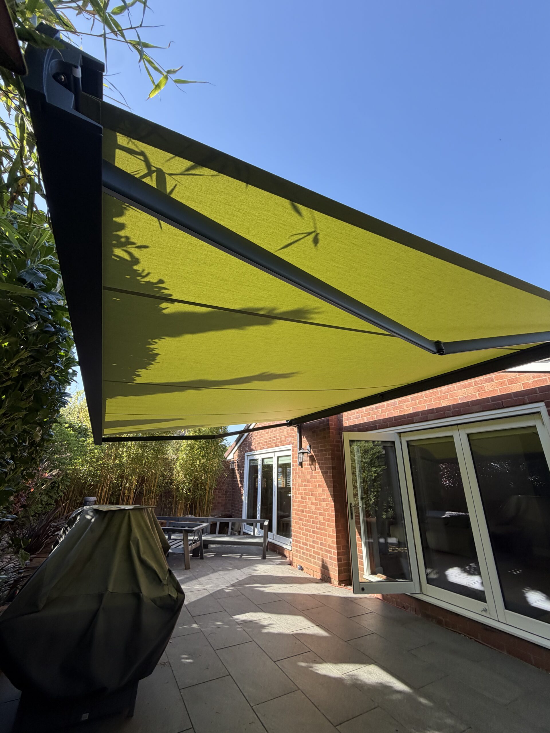 Awning modern awning design evolution on patio with motorised outdoor canopy