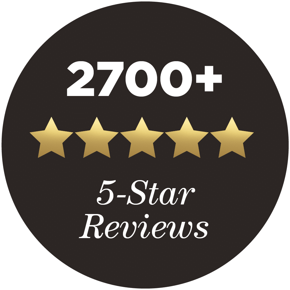 Over 2,700 five-star reviews